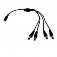 4 WAY DC POWER SPLITTER CABLE FOR CCTV 12V DC CAMERA LEAD EXTENSION RCU ADAPTER 