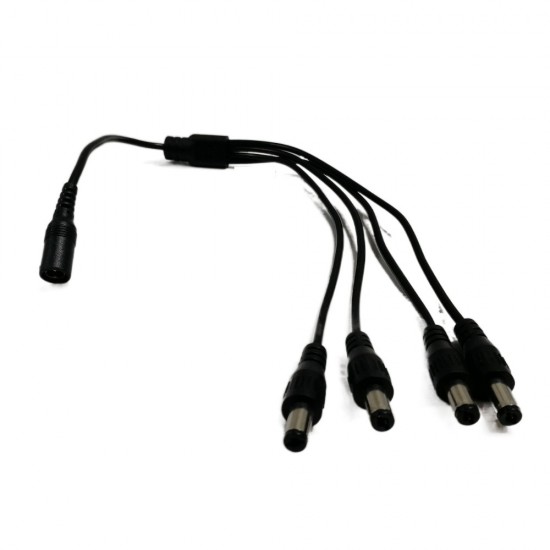 4 WAY DC POWER SPLITTER CABLE FOR CCTV 12V DC CAMERA LEAD EXTENSION RCU ADAPTER from Satcity.ie Ireland Limerick 4 WAY DC POWER SPLITTER CABLE FOR CCTV 12V DC CAMERA LEAD EXTENSION RCU ADAPTER