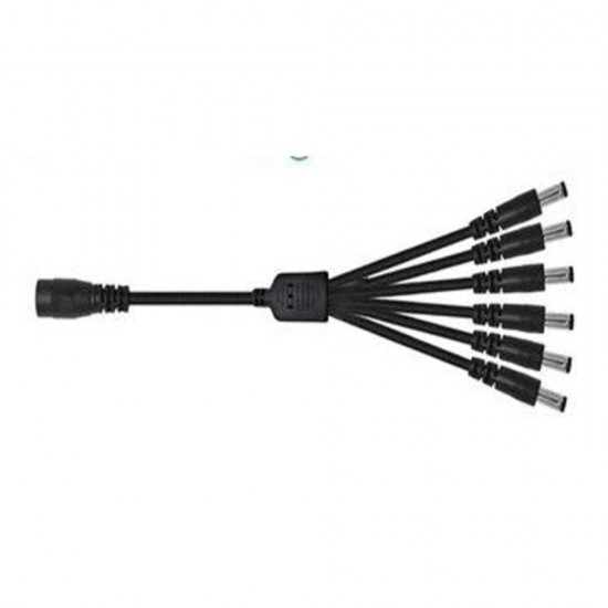 5 WAY DC POWER SPLITTER CABLE FOR CCTV 12V DC CAMERA LEAD EXTENSION RCU ADAPTER 