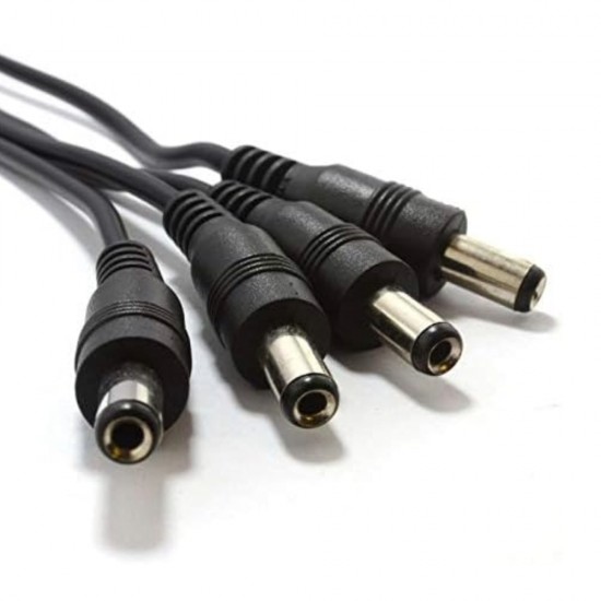 5 WAY DC POWER SPLITTER CABLE FOR CCTV 12V DC CAMERA LEAD EXTENSION RCU ADAPTER 