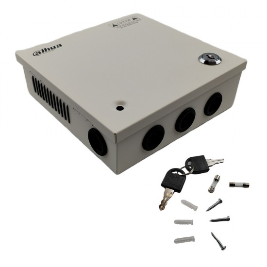 Dahua 12V 5A 9 Output Boxed PSU