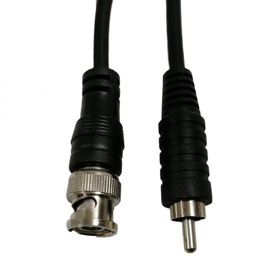 CABLE BNC M-RCA PHONO M PLUG COMPOSITE LEAD PURE COPPER CCTV VIDEO CAMERA 1.5M 
