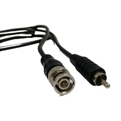 CABLE BNC M-RCA PHONO M PLUG COMPOSITE LEAD PURE COPPER CCTV VIDEO CAMERA 1.5M CABLE BNC M-RCA PHONO M PLUG COMPOSITE LEAD PURE COPPER CCTV VIDEO CAMERA 1.5M