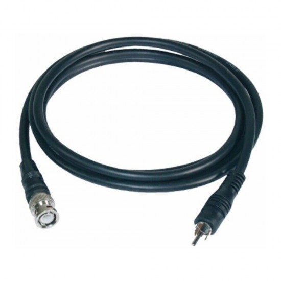 CABLE BNC M-RCA PHONO M PLUG COMPOSITE LEAD PURE COPPER CCTV VIDEO CAMERA 1.5M 