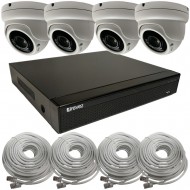 4K NVR 4 CHANNEL IP CCTV CAMERA SYSTEM OUTDOOR HOME IR DOME OFFICE SECURITY KIT