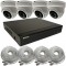 4K NVR 4 CHANNEL IP CCTV CAMERA SYSTEM OUTDOOR HOME IR DOME OFFICE SECURITY KIT