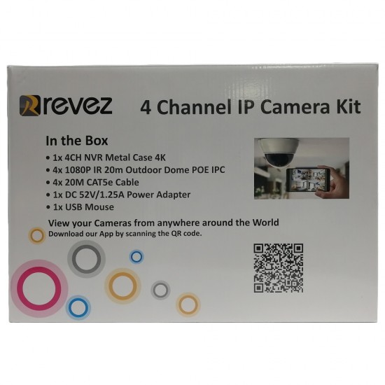 4K NVR 4 Channel IP Camera Kit