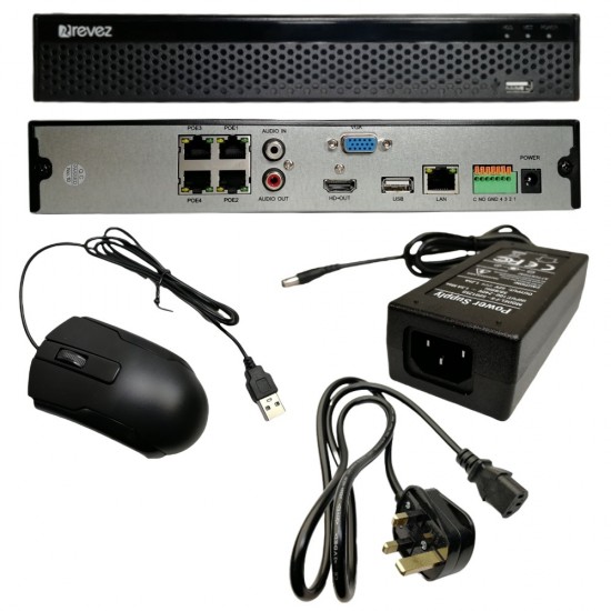 4K NVR 4 Channel IP Camera Kit