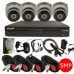 EZ COOPER DAHUA CVI 4 CHANNEL CCTV CAMERA SYSTEM 4 X 5MP DVR 1TB HDD OUTDOOR KIT