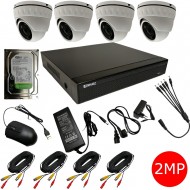 REVEZ 8 CHANNEL CCTV CAMERA SYSTEM 4 X 2MP DVR 1TB HDD OUTDOOR HOME SECURITY KIT