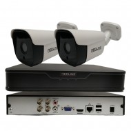CCTV KIT Redline 4 CHANNEL RT-8004 XVR-8004 XVR 2 X 2MP SECURITY CAMERA OUTDOOR