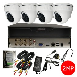 Redline 8 CHANNEL CCTV CAMERA 4 X 2MP DVR 1TB HDD OUTDOOR HOME SECURITY KIT