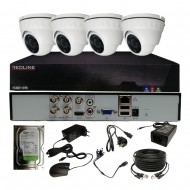 CCTV KIT Redline 4 CHANNEL DVR 4 X 5MP SECURITY CAMERA 1TB HDD OUTDOOR
