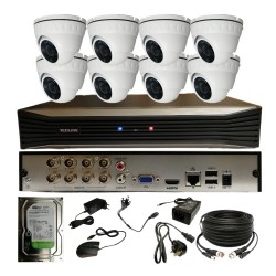 8 CHANNEL CCTV KIT Redline DVR 8 X 2MP SECURITY CAMERA 1TB HDD OUTDOOR