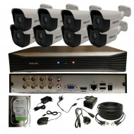 8 CHANNEL CCTV KIT Redline  DVR 8 X 2MP SECURITY CAMERA 1TB HDD OUTDOOR