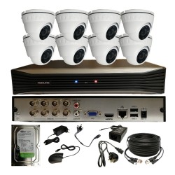 8 CHANNEL DVR 8 X 5MP SECURITY CAMERA CCTV KIT Redline 1TB HDD OUTDOOR