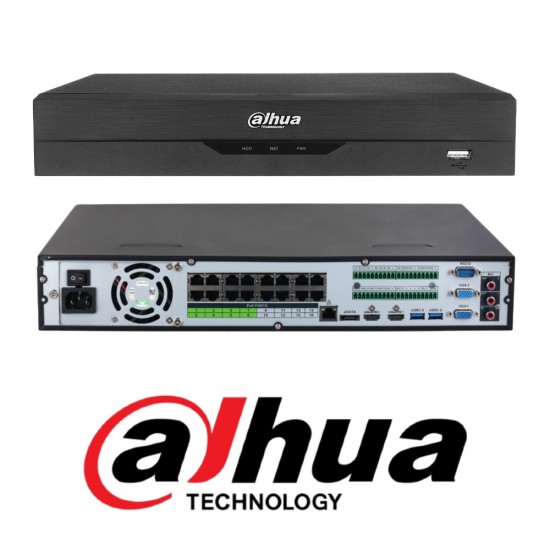 Dahua IP 32 Channel Wizsense & AcuPick NVR 16PoE 4HDD 1.5U NVR5432-16P-EI