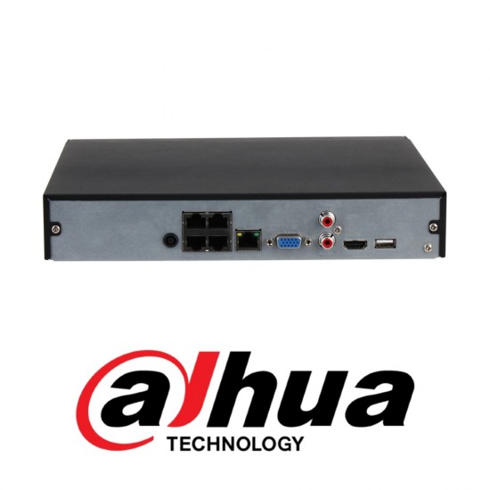 Dahua IP 4 Channel NVR POE 4K 1HDD NVR4104HS-P-4KS2/L