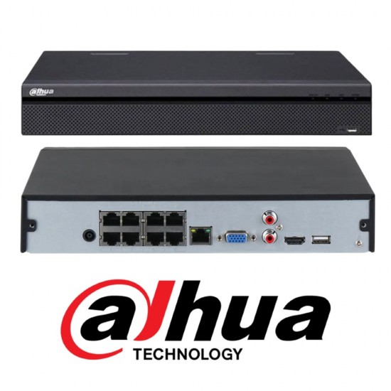 Dahua IP 8 Channel NVR POE 4K 1HDD NVR4108HS-8P-EI