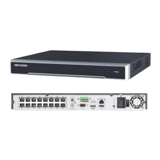Hikvision 16CH POE NVR 4K upto 8MP 1U DS-7616NI-K2/16P