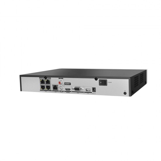 Hikvision 4CH POE Acusense NVR 4K DS-7604NXI-K1/4P from Satcity.ie Ireland Limerick Hikvision 4CH POE Acusense NVR 4K DS-7604NXI-K1/4P