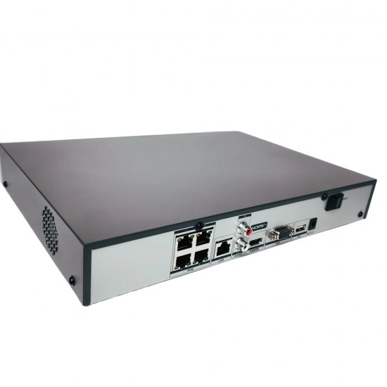 Hikvision 4CH POE Acusense NVR 4K DS-7604NXI-K1/4P from Satcity.ie Ireland Limerick Hikvision 4CH POE Acusense NVR 4K DS-7604NXI-K1/4P