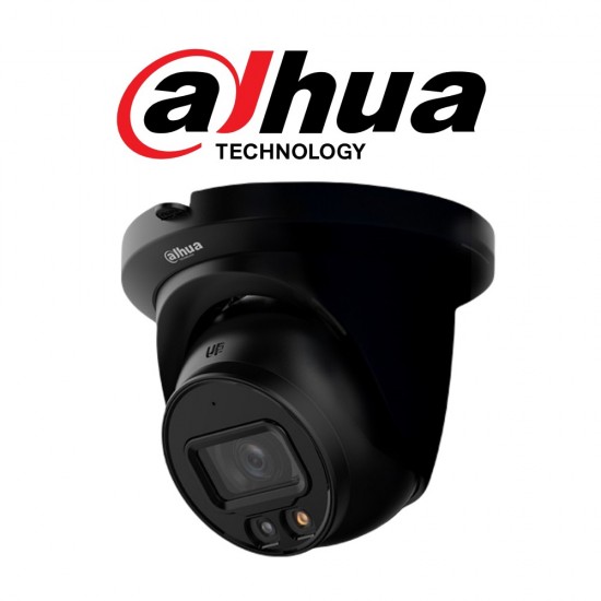 Dahua IP 4MP Dual Illumination Dome 2.8mm 30m IR 30m LED Black