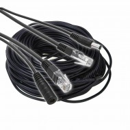 20M POE CCTV CABLE (DC + CAT5E) External Outdoor Ethernet POE LOT