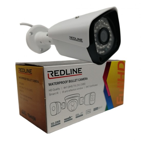 Redline Outdoor Home Security Kit – 4 Channel CCTV System with 2× 5MP Cameras
