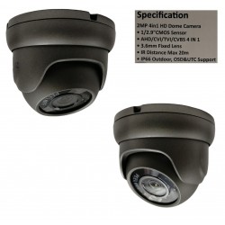Revez AHD Mini Dome Camera, 1080p, 3.6mm Fixed Lens, 20m IR, 12v DC (RZHD-1080-5B)