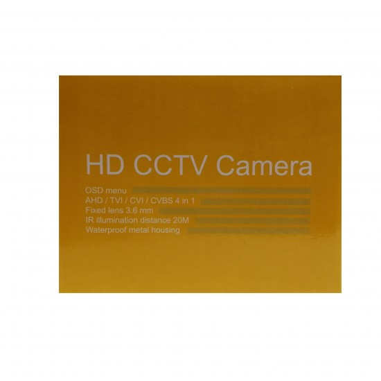 Revez AHD Mini Dome Camera 1080p 3.6mm Fixed Lens 20m IR 12v DC RZHD-1080-5W