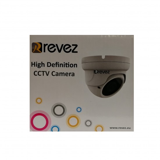 Revez AHD Dome Camera, 1080p, 2.8mm-12mm Varifocal Lens, 30m IR, 12v DC (RZHD-1080-6B) from Satcity.ie Ireland Limerick Revez AHD Dome Camera 1080p 2.8mm-12mm Varifocal Lens 30m IR 12v DC Black