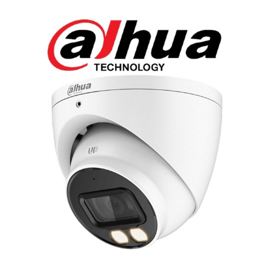 Dahua HDCVI 5MP Full Colour LED Dome Camera 2.8mm 40m LED Built in Mic from Satcity.ie Ireland Limerick Dahua HDCVI 5MP Full Colour LED Dome Camera 2.8mm 40m LED Built in Mic