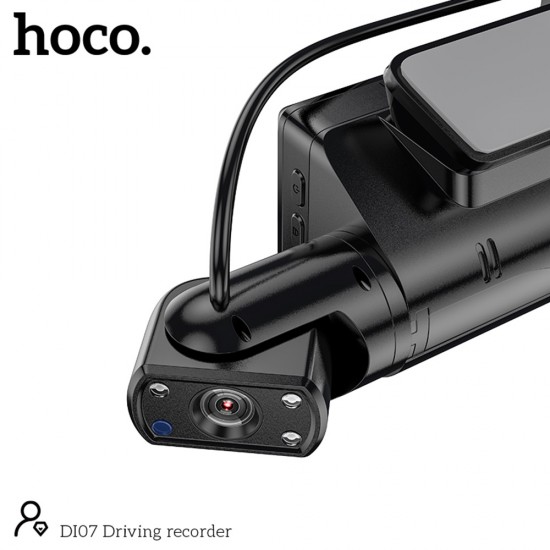 Hoco DI07 Max Dual Camera Driving Recorder Dash Camera (Wifi Version)