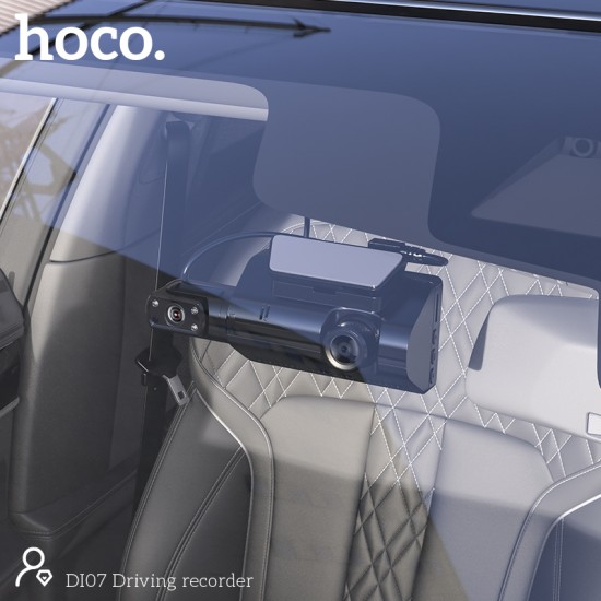 Hoco DI07 Max Dual Camera Driving Recorder Dash Camera (Wifi Version)