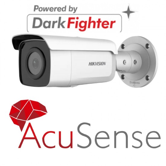 Hikvision IP 8MP 4K ACUSENSE Bullet Camera 80m IR 2.8mm