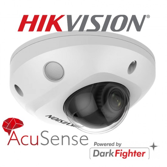 Hikvision IP 4MP ACUSENSE Mini Dome Camera with Built-In Mic 2.8mm from Satcity.ie Ireland Limerick Hikvision IP 4MP ACUSENSE Mini Dome Camera with Built-In Mic 2.8mm