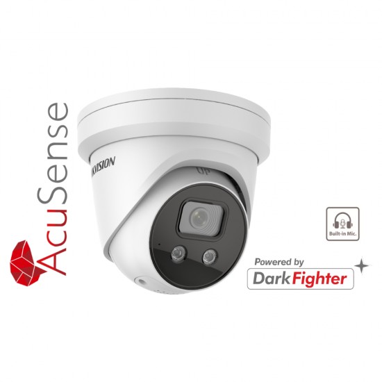 Hikvision IP 8MP 4K ACUSENSE Turret Camera 2.8mm