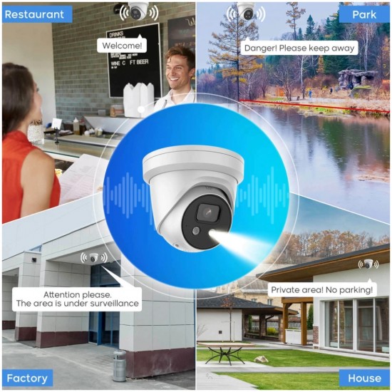 Hikvision IP 8MP 4K ACUSENSE Turret Camera 2.8mm