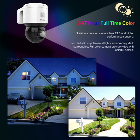 Hikvision IP 4MP Colorvu Mini PT Speed Dome 30m Light