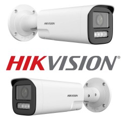 Hikvision IP 4MP Hybrid Bullet Camera 50m IR 2 Way Audio & Strobe Varifocal 