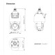 Hikvision IP 4MP Tandemvu PTZ Colorvu Camera 25x Zoom 100m IR 30m White Light