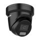 Hikvision IP 8MP 4K Hybrid Turret Camera 2.8mm Colorvu + Acusense with Mic Black