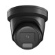 Hikvision IP 8MP 4K Hybrid Turret Camera 2.8mm Colorvu + Acusense with Mic Black