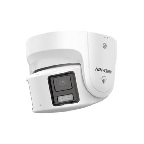 Hikvision IP 8MP ColorVu Panoramic 180 Degree Turret Camera 4mm / Strobe Light & Audible Warning from Satcity.ie Ireland Limerick Hikvision IP 8MP ColorVu Panoramic 180 Degree Turret Camera 4mm / Strobe Light & Audible Warning