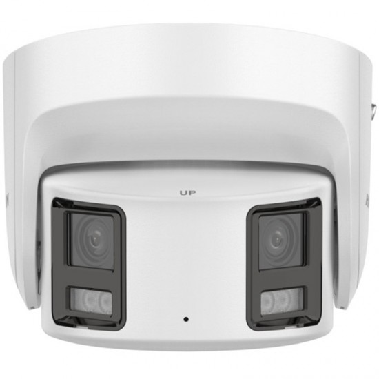 Hikvision IP 8MP ColorVu Panoramic 180 Degree Turret Camera 4mm / Strobe Light & Audible Warning from Satcity.ie Ireland Limerick Hikvision IP 8MP ColorVu Panoramic 180 Degree Turret Camera 4mm / Strobe Light & Audible Warning