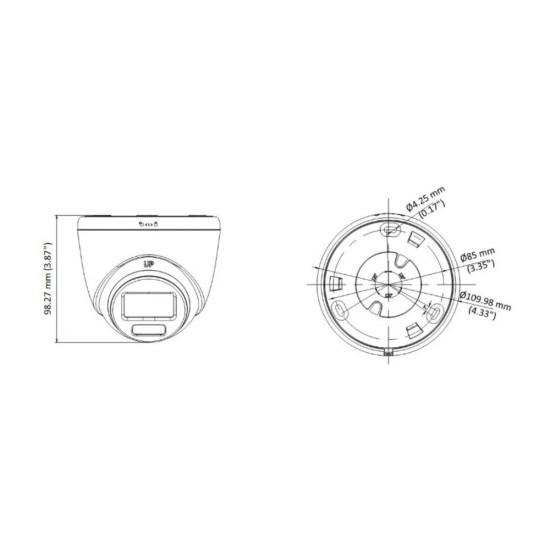 Hikvision Turbo 3K ColorVu Turret Camera 2.8mm