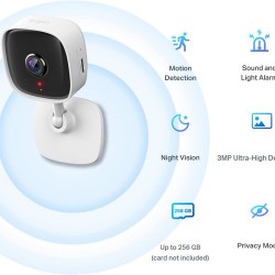 TP-Link Tapo Mini Smart Security Camera, Indoor CCTV Tapo C100 TP-Link Tapo Mini Smart Security Camera, Indoor CCTV Tapo C100