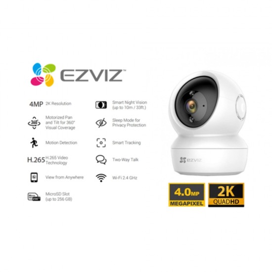 EZVIZ C6N Smart WiFi Pan & Tilt Camera 4MP from Satcity.ie Ireland Limerick EZVIZ C6N Smart WiFi Pan Tilt Camera 4MP