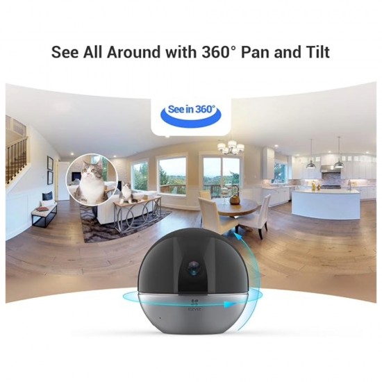 EZVIZ E6 Smart WiFi Pan Tilt Camera 5MP Apple Home Pet Detection